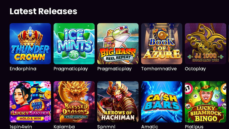 iWild Casino har ett brett